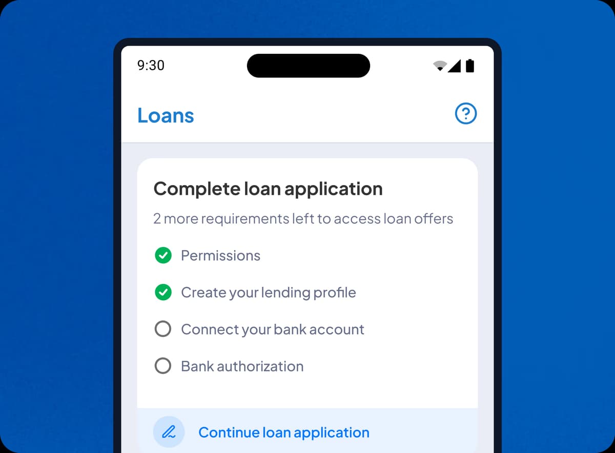Complete your loan application
